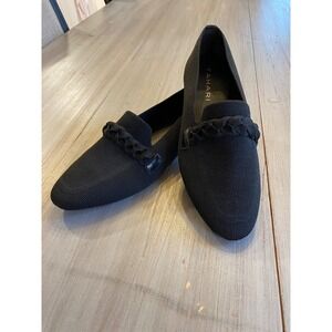 Tahari Black‎ Knit Loafer Flats Women's Size 7.5